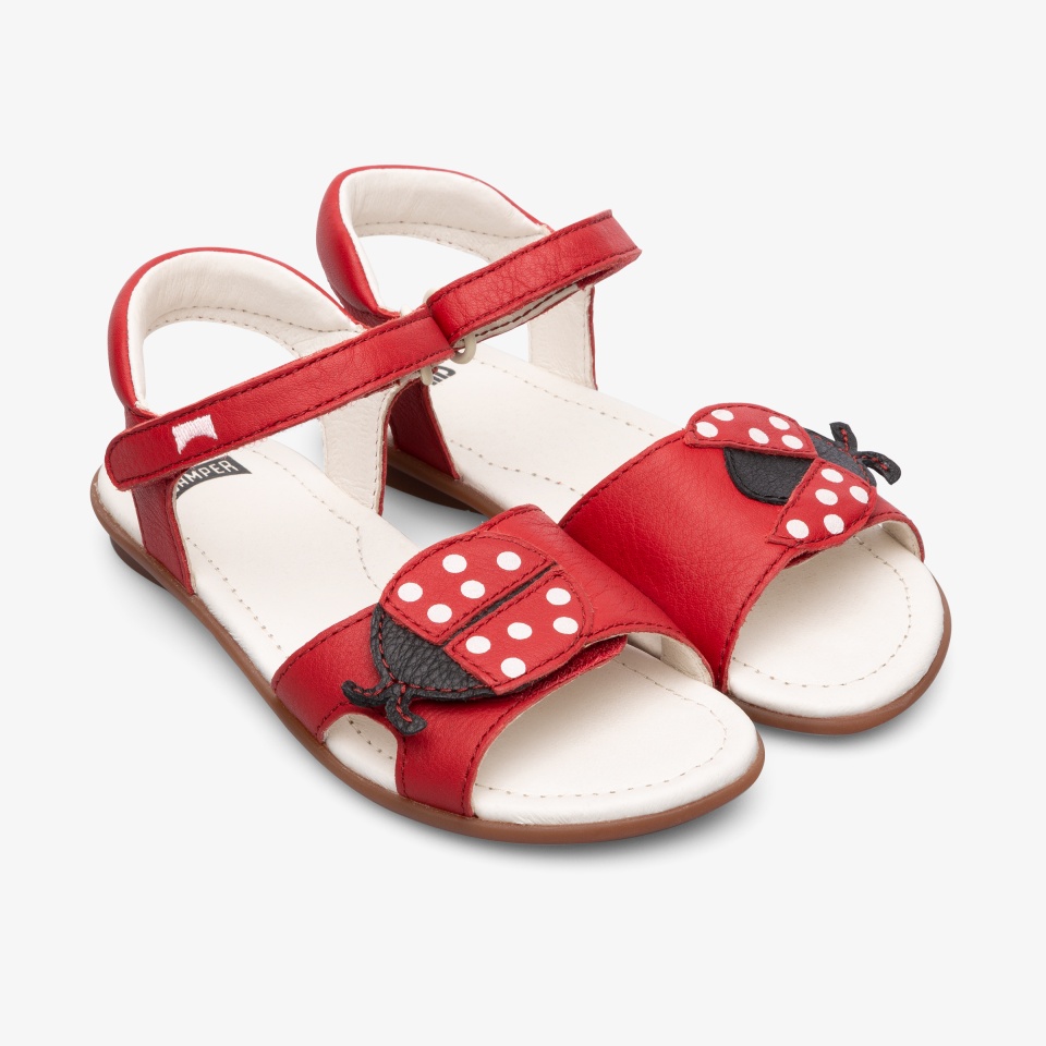 Camper Twins Red - Camper Girls Sandals ||4716-XVKLP||